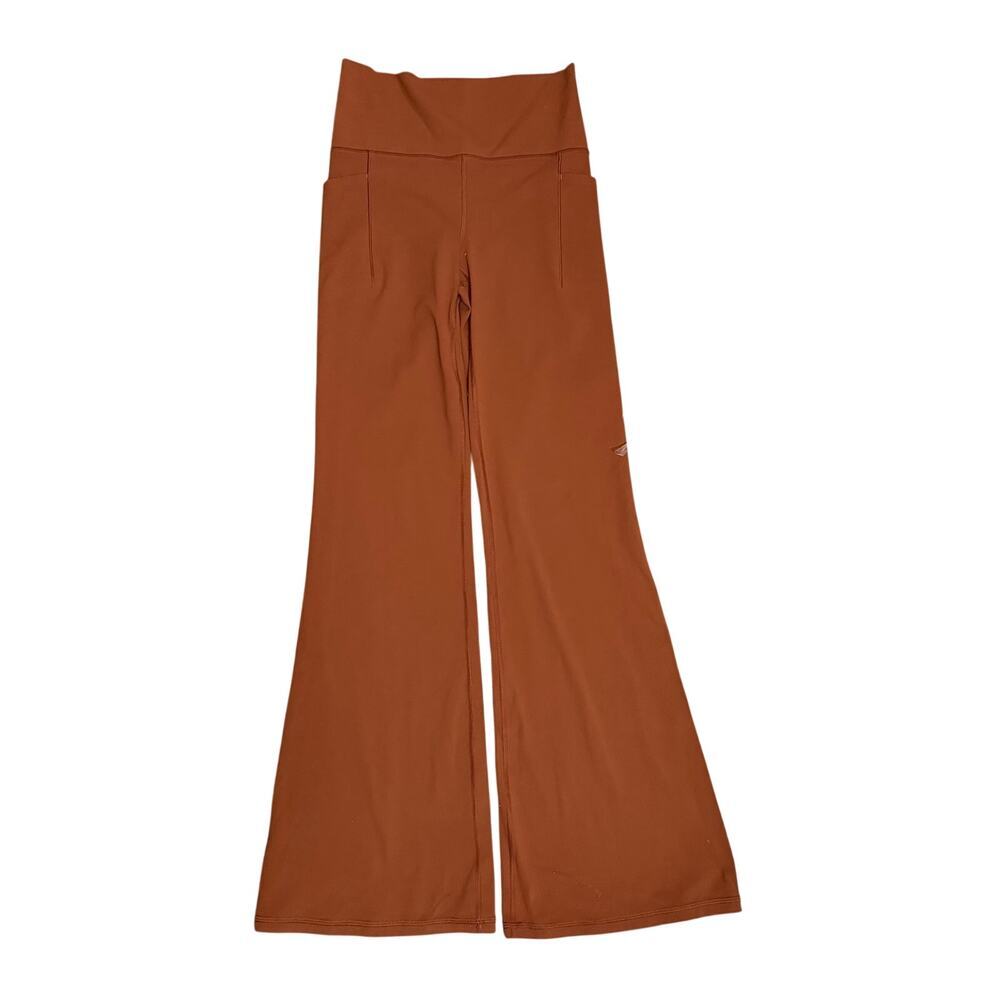 Athleta Burnt Orange Flare Leg Pants Size Small - Picture 9 of 11